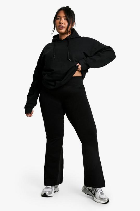 Boohoo Basics Plus Deep Waistband Flare by BOOHOO