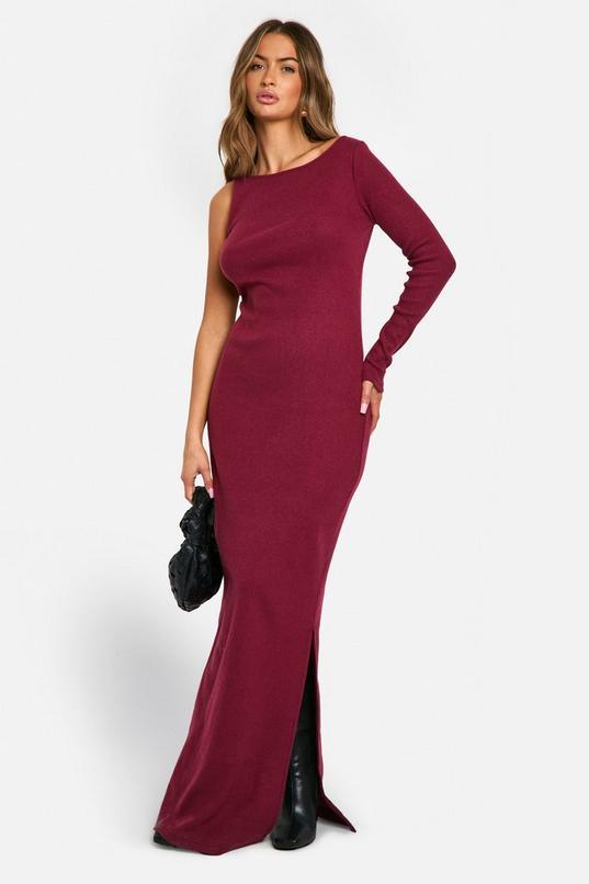 Brushed Rib Maxi Dress by BOOHOO