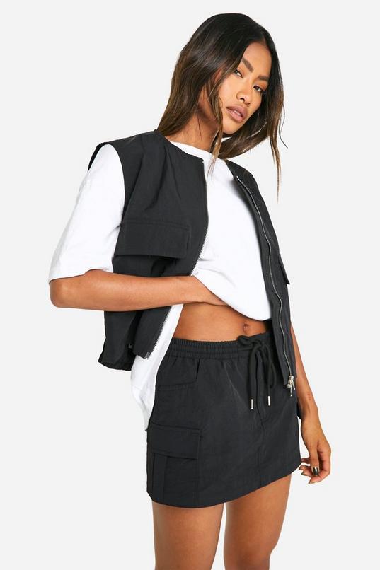 Cargo Micro Mini Skirt by BOOHOO