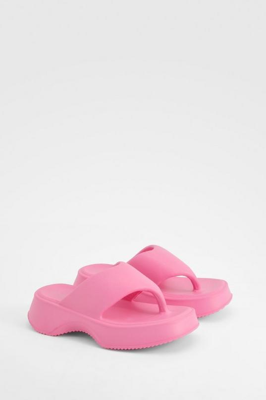 Chunky Platform Flip Flops by BOOHOO