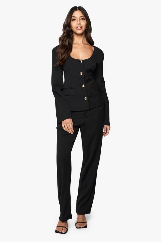 Cigarette Leg Tailored Trousers by BOOHOO