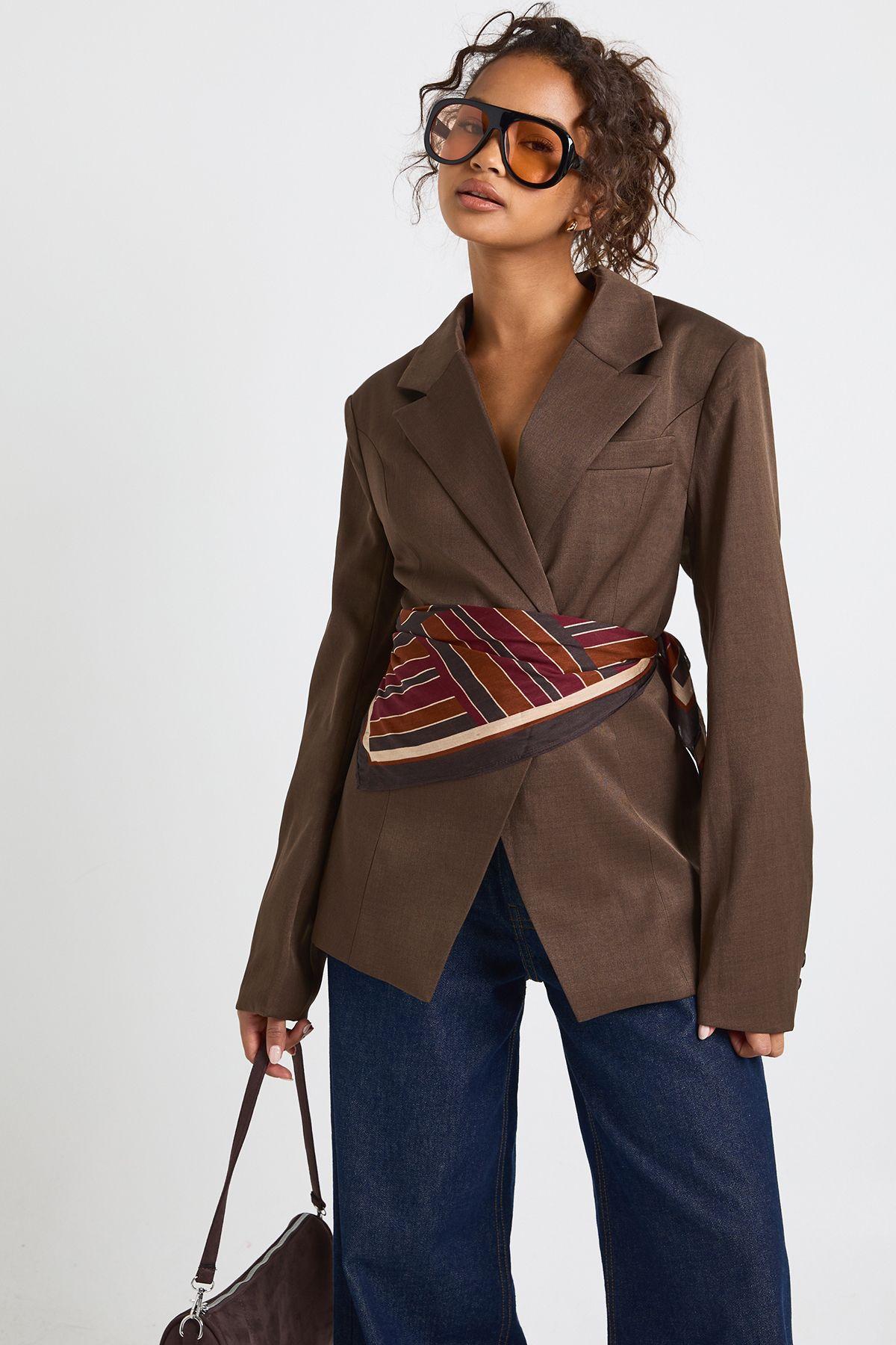 Cinched Tailored Blazer by BOOHOO