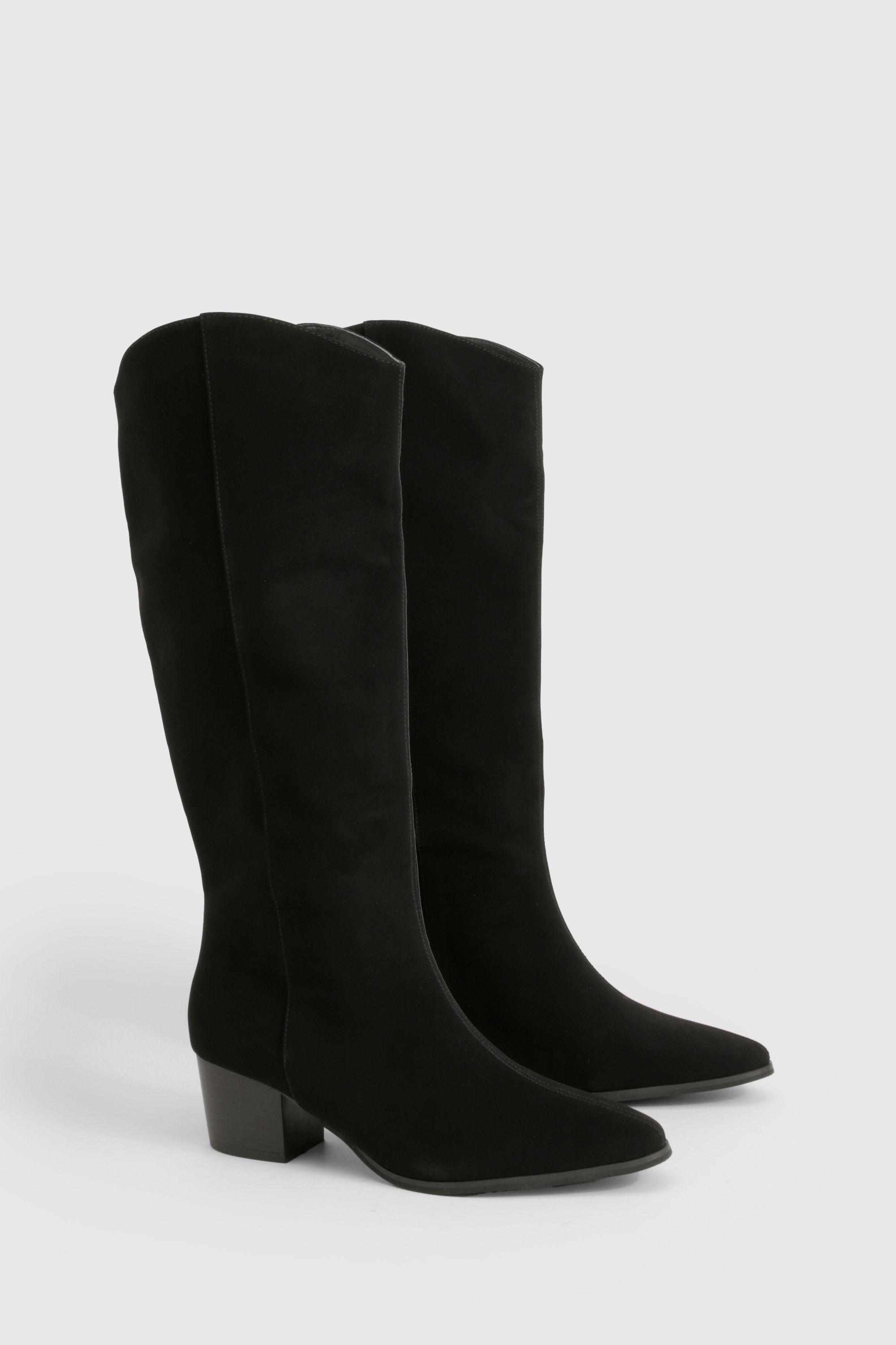Clean Western Day Cowboy Boots by BOOHOO