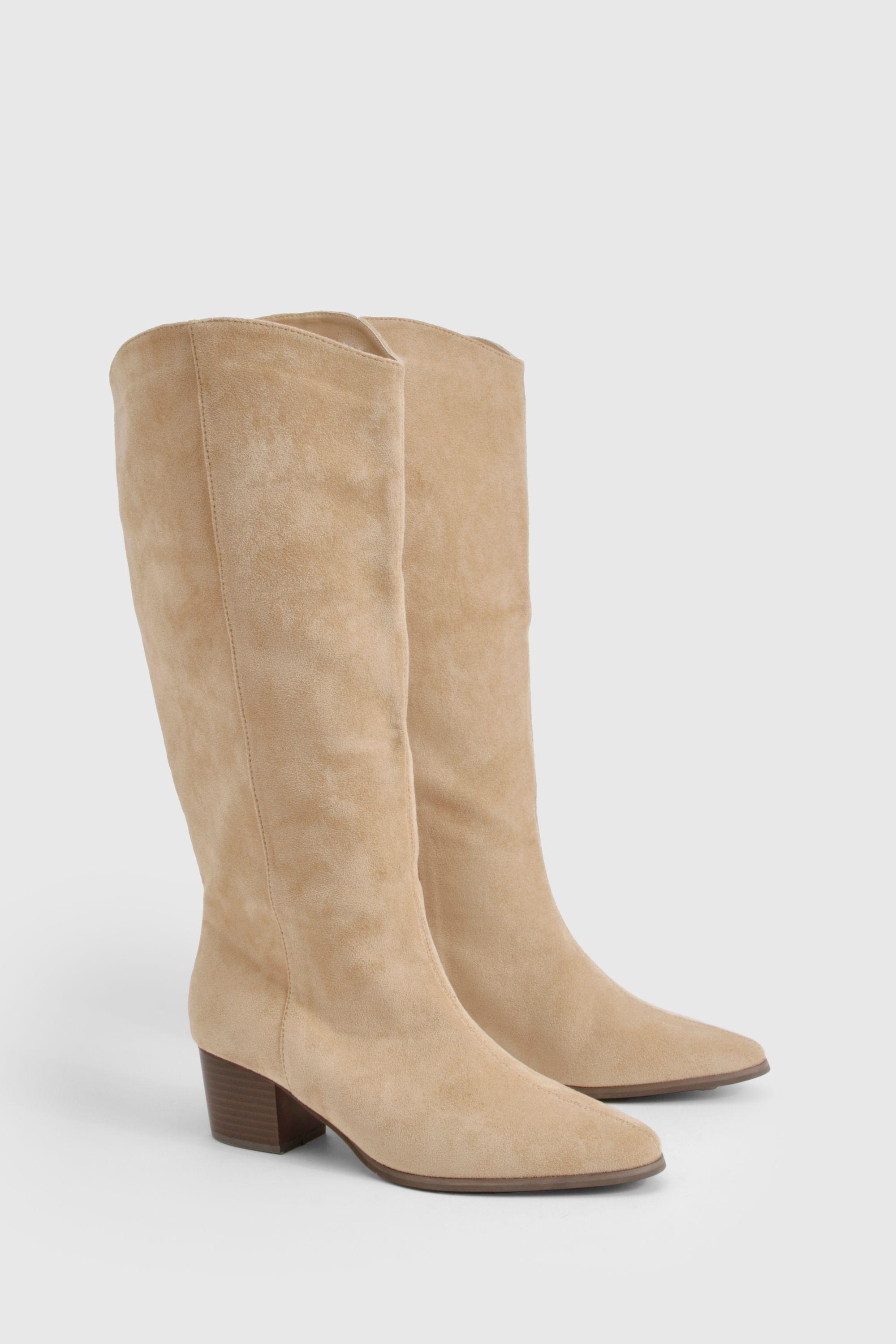 Clean Western Day Cowboy Boots by BOOHOO