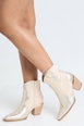 Contrast Detail Ankle Western Cowboy Boots by BOOHOO