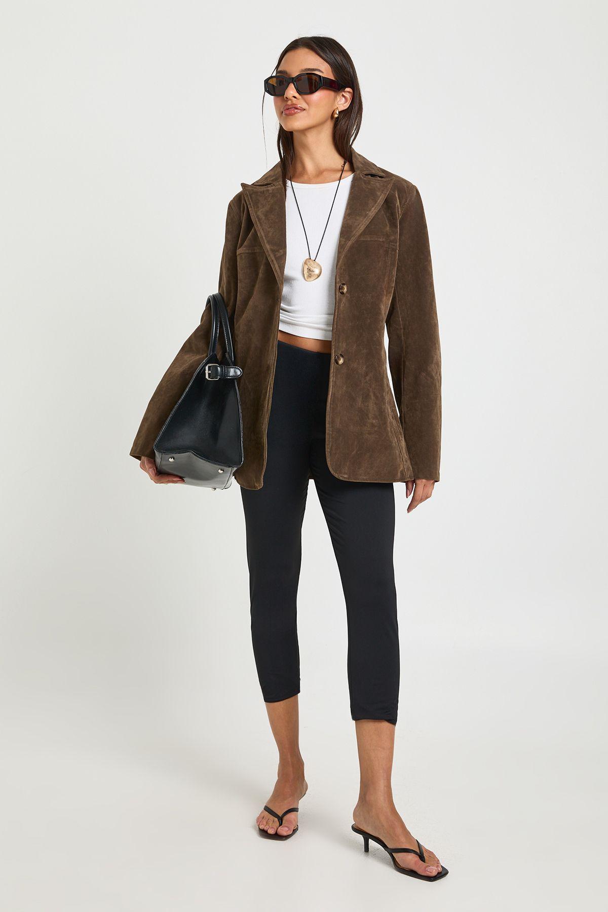 Cotton Touch Capri by BOOHOO