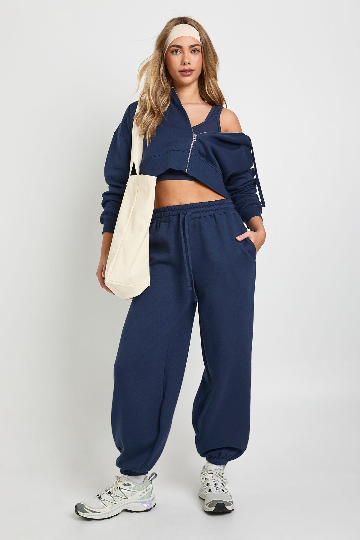 Cuffed Jogger And Zip Through Hoodie 3 Piece Tracksuit by BOOHOO
