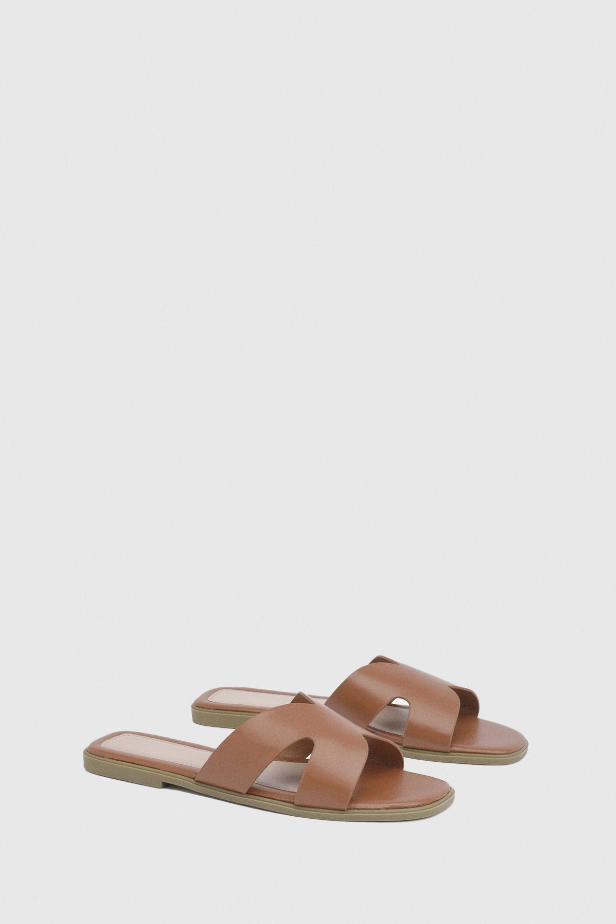 Cut Out Flat Sandals by BOOHOO