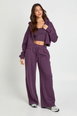 Deep Hem Crop Top 3 Piece Hooded Tracksuit by BOOHOO Deep Hem Crop Top 3 Piece Hooded Tracksuit by BOOHOO