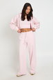 Deep Hem Crop Top 3 Piece Hooded Tracksuit by BOOHOO Deep Hem Crop Top 3 Piece Hooded Tracksuit by BOOHOO