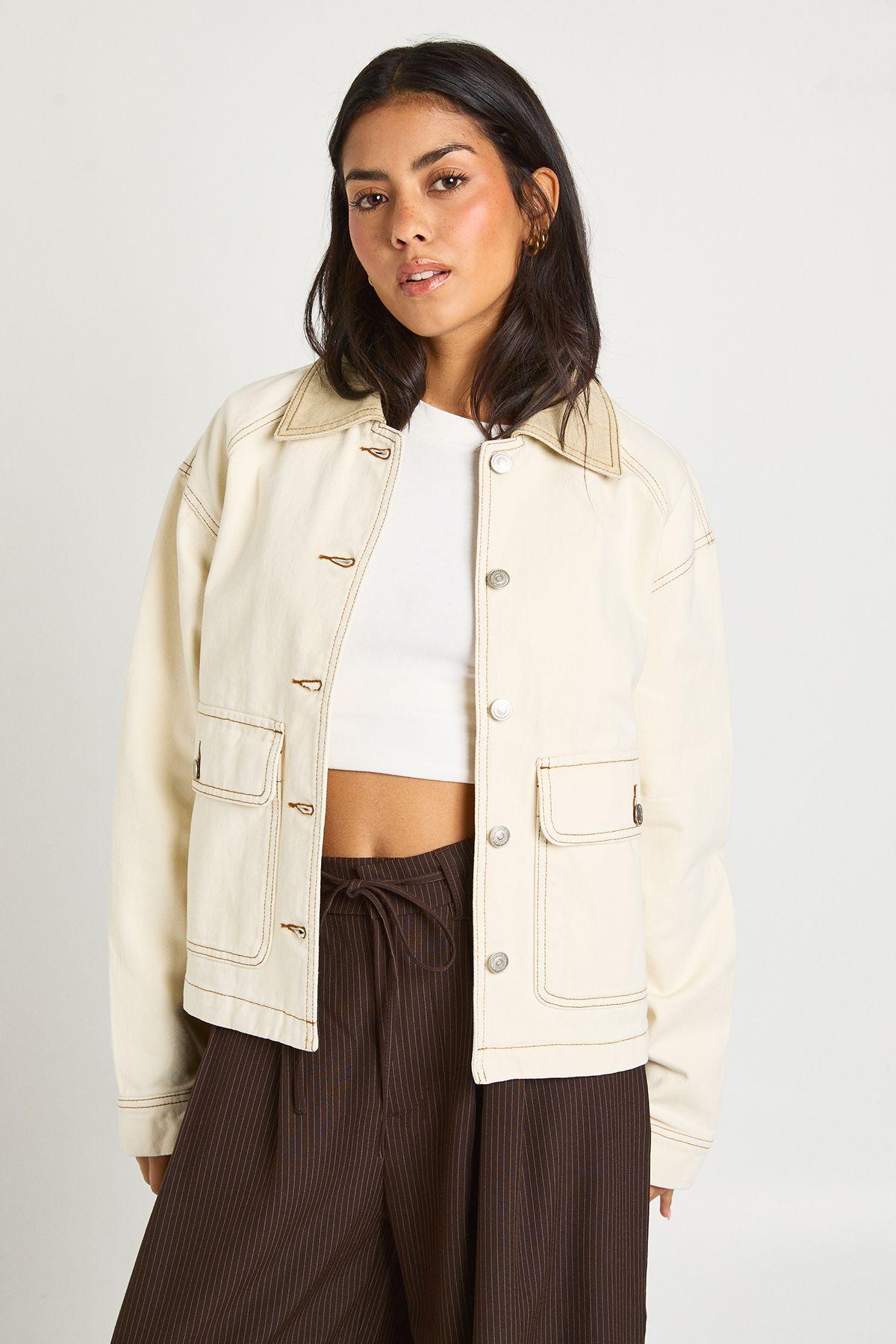 Denim Barn Jacket by BOOHOO