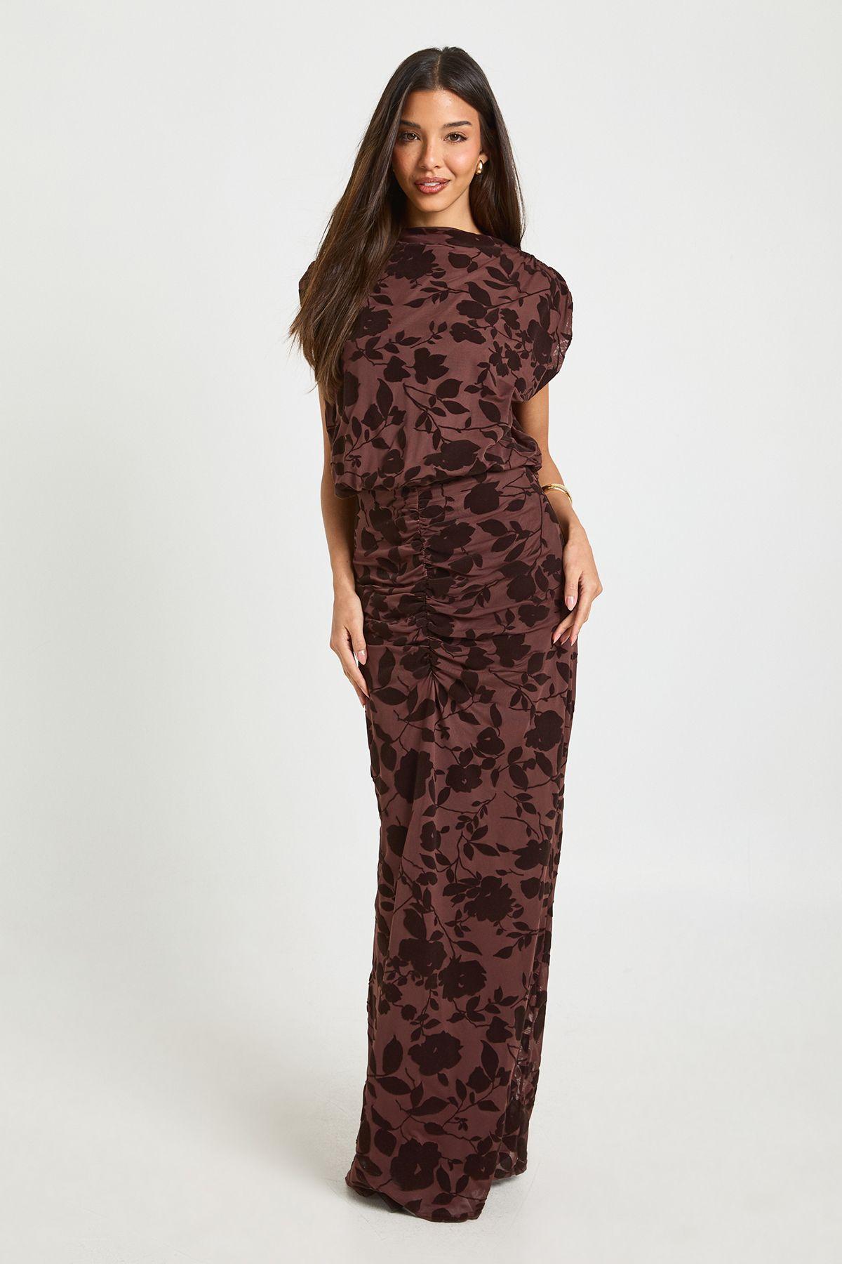 Devore Bluson Maxi Dress by BOOHOO