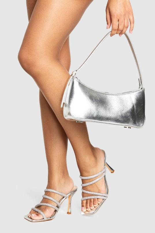 Embellished Heeled Mules by BOOHOO