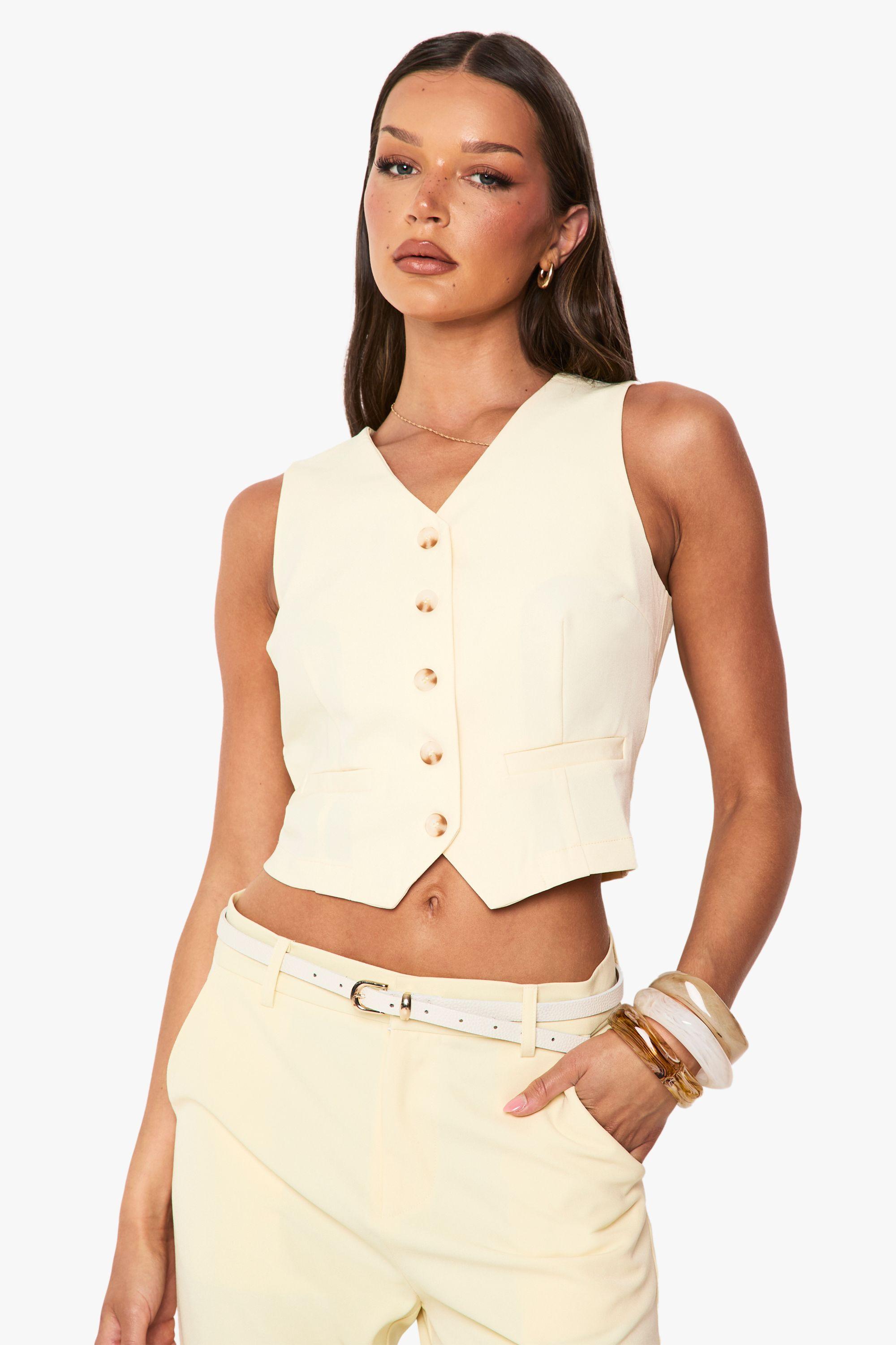 Fitted Tailored Waistcoat by BOOHOO
