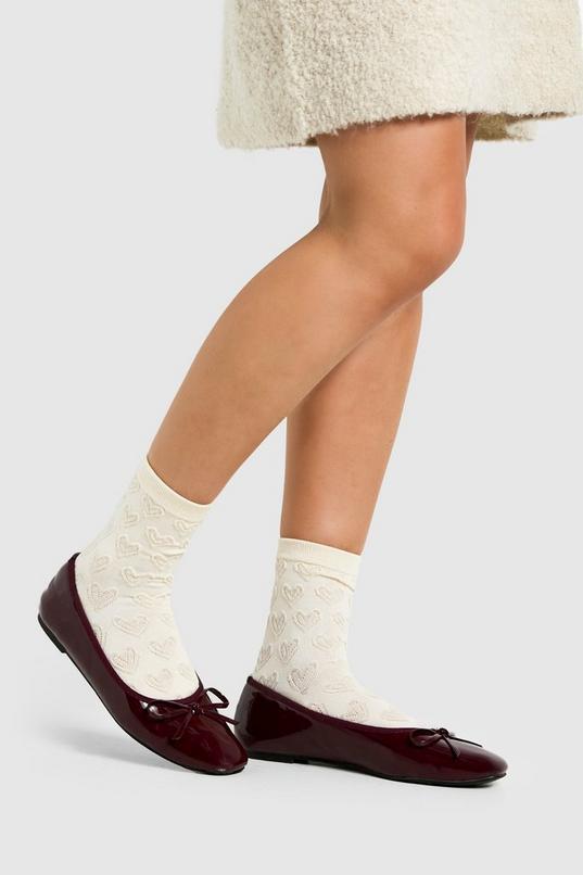 Heart Pattern Socks by BOOHOO