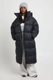 Hooded Belted Longline Puffer Jacket by BOOHOO Hooded Belted Longline Puffer Jacket by BOOHOO