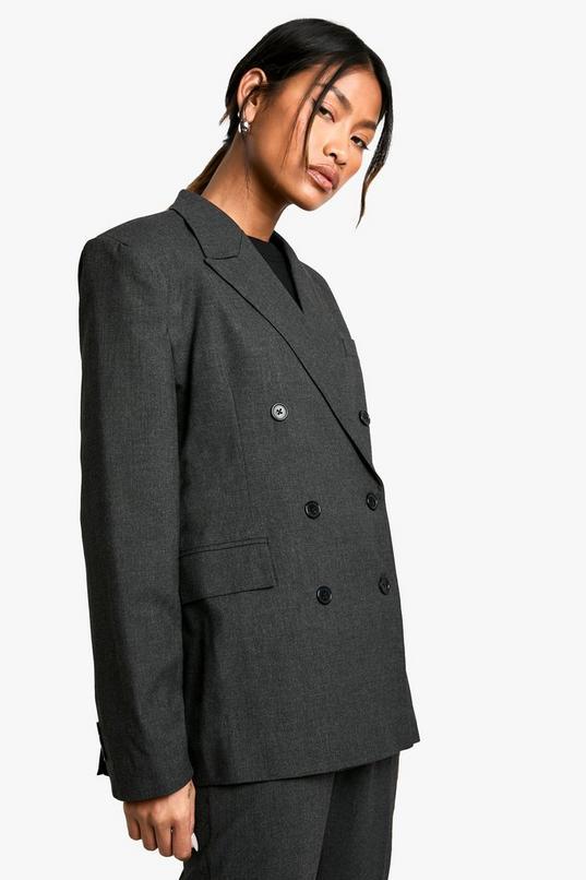 Marl Double Breast Tailored Blazer by BOOHOO