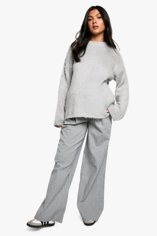 Maternity Elasticated Waist Stripe Trouser by BOOHOO Maternity Elasticated Waist Stripe Trouser by BOOHOO