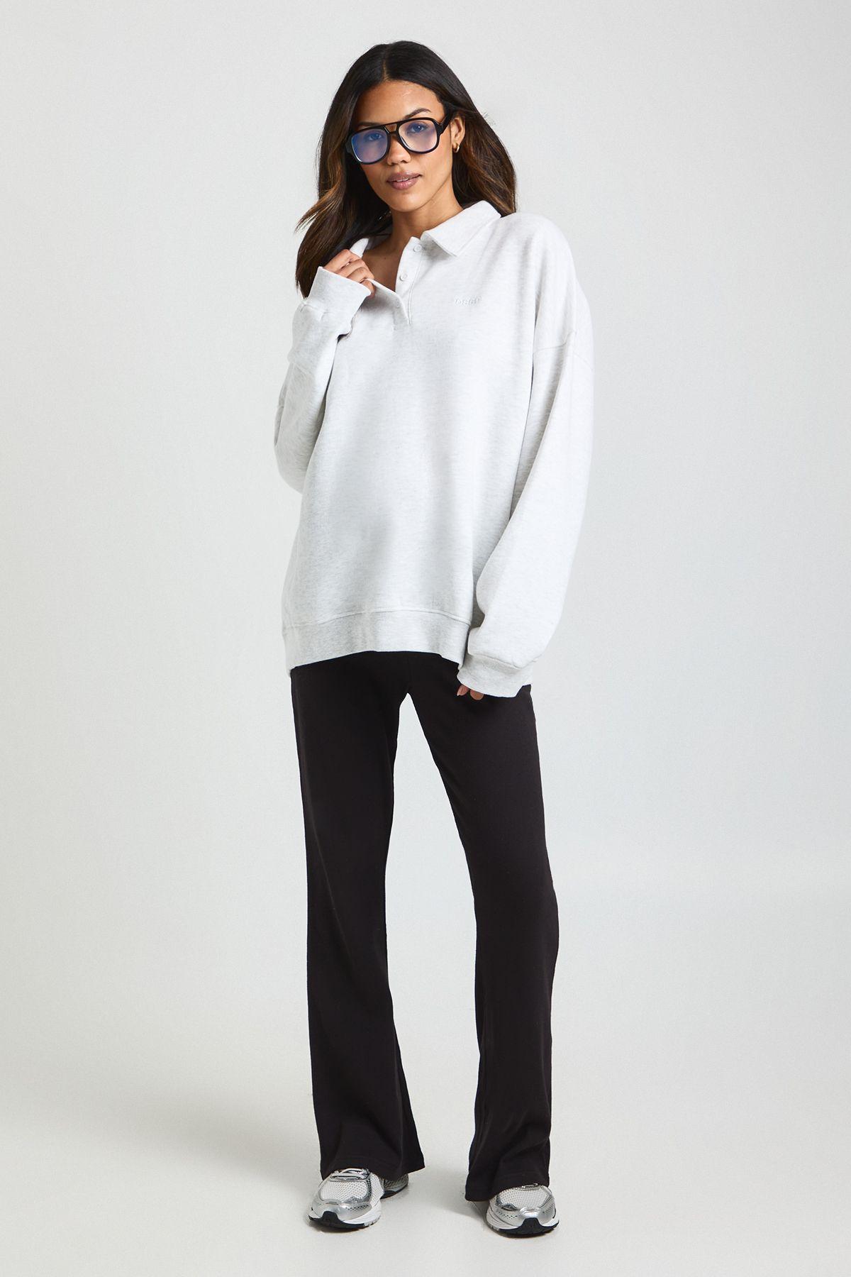 Maternity Rib Flared Legging by BOOHOO