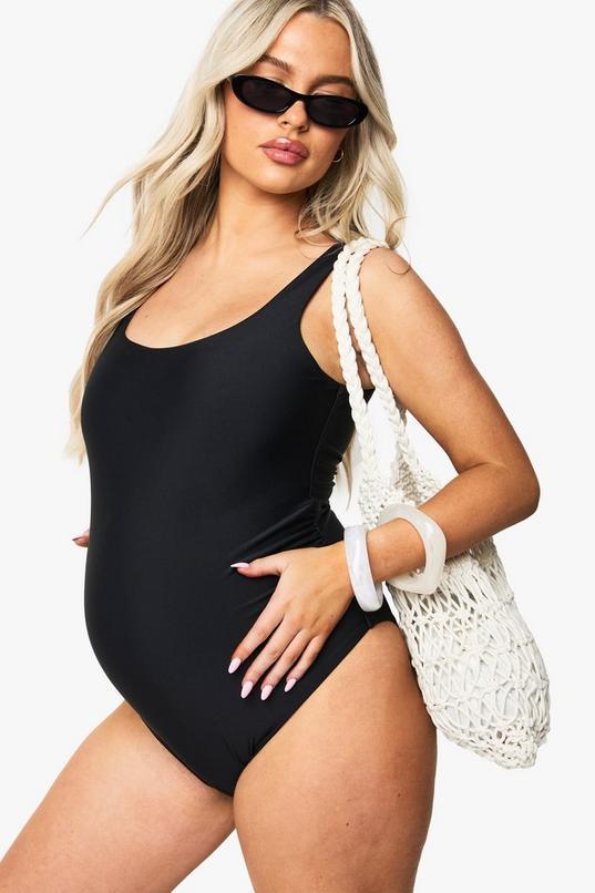 Maternity Square Neck Swimsuit by BOOHOO