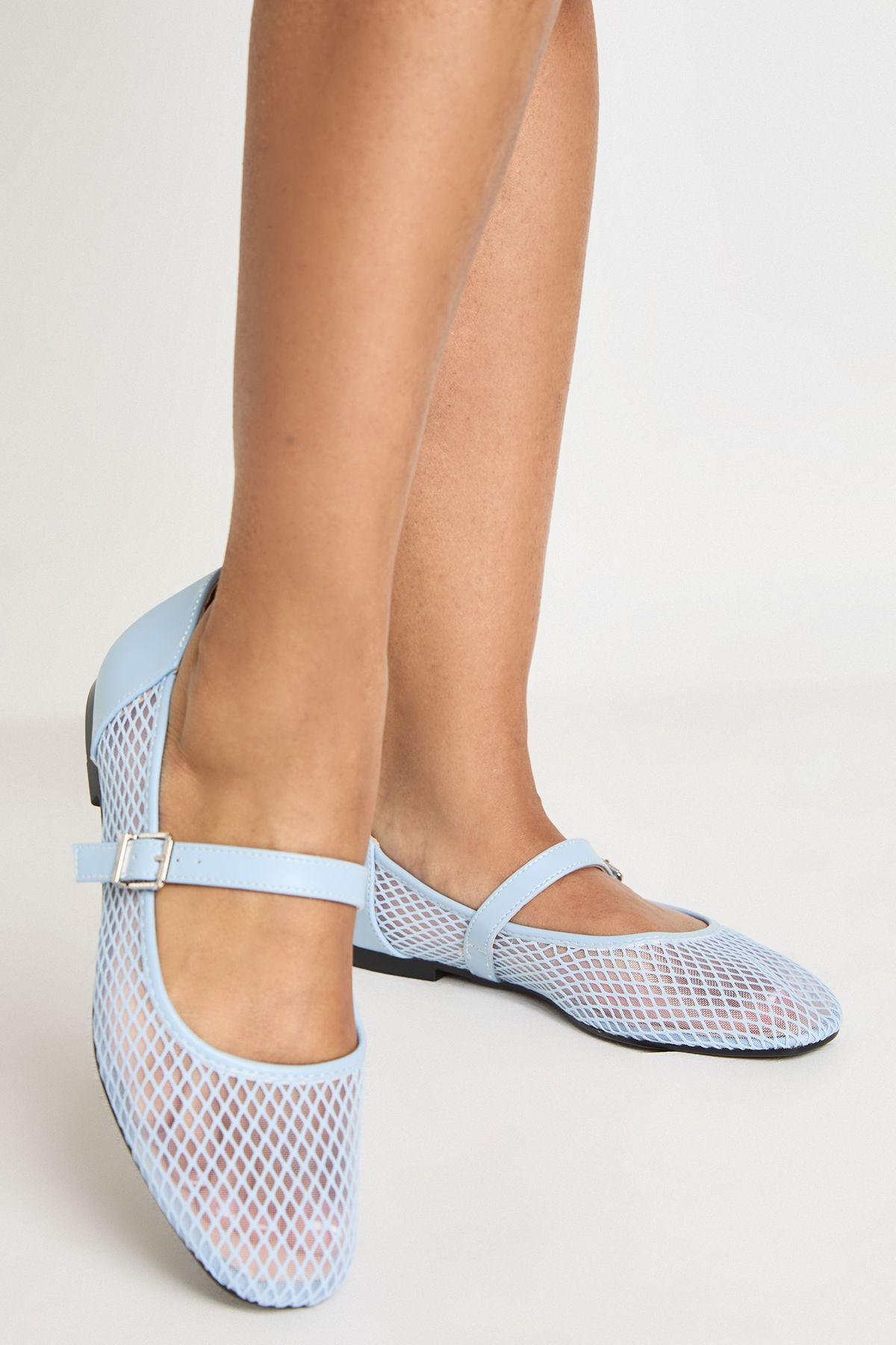 Mesh Ballet Flats by BOOHOO