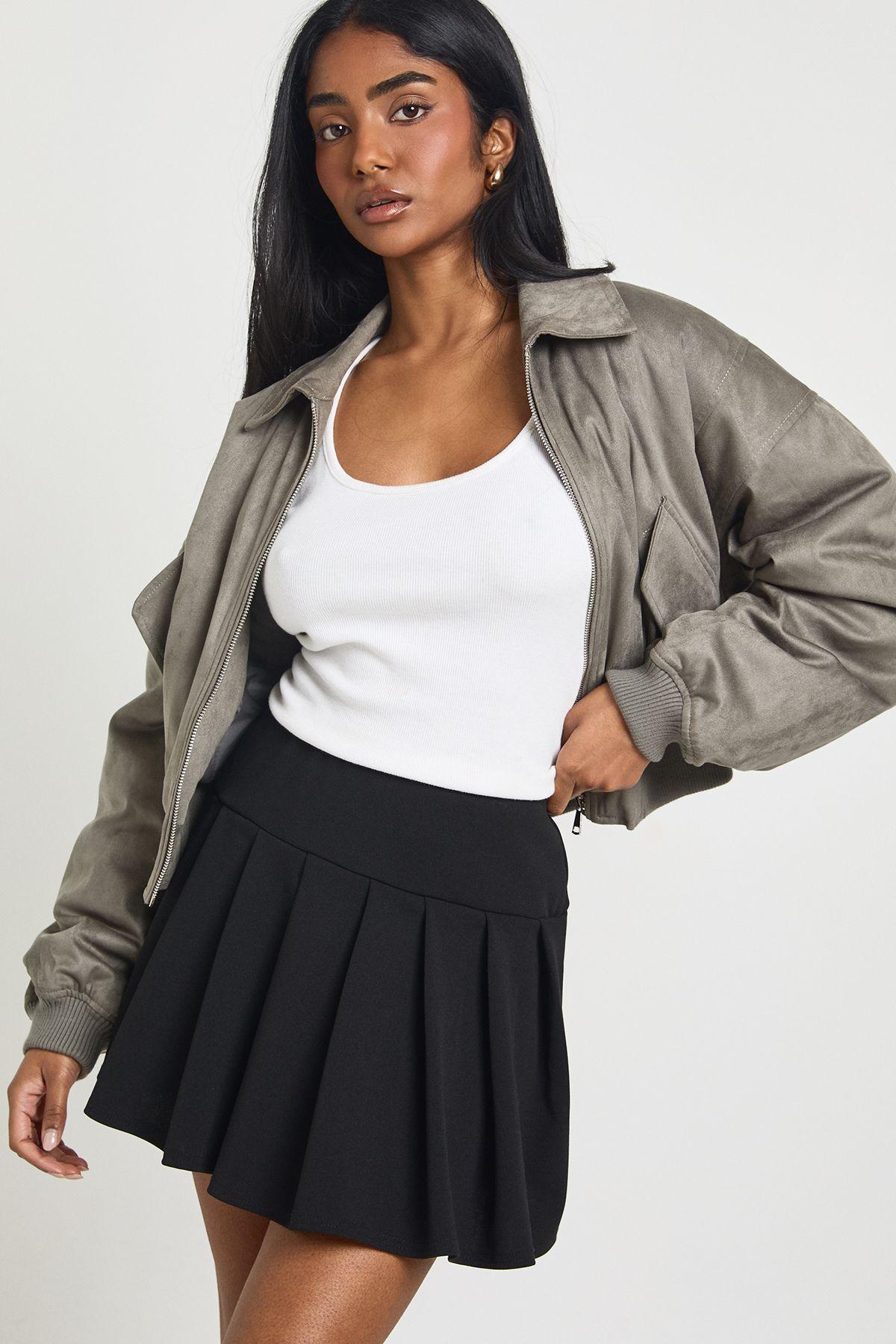 Micro Mini Pleated Tennis Skirt by BOOHOO