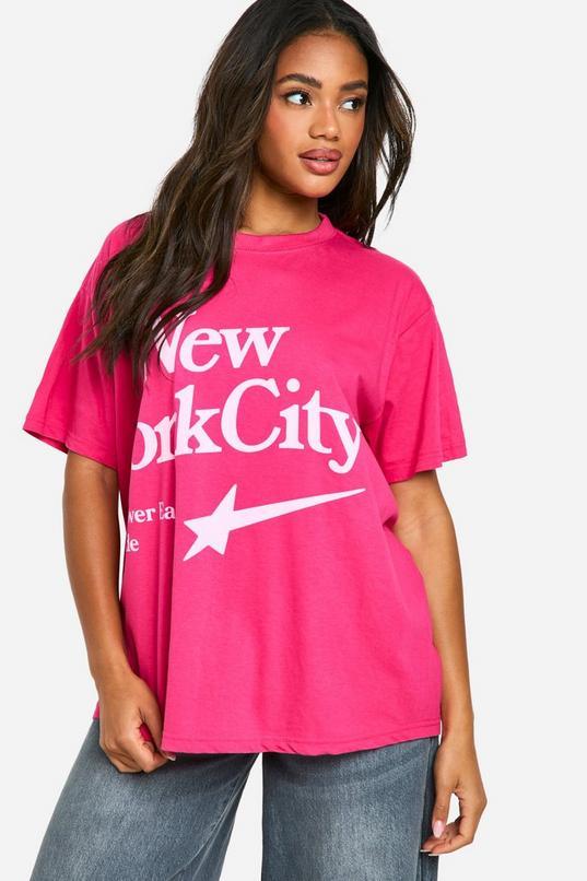 New York City Graphic Printed Oversized T-shirt by BOOHOO New York City Graphic Printed Oversized T-shirt by BOOHOO