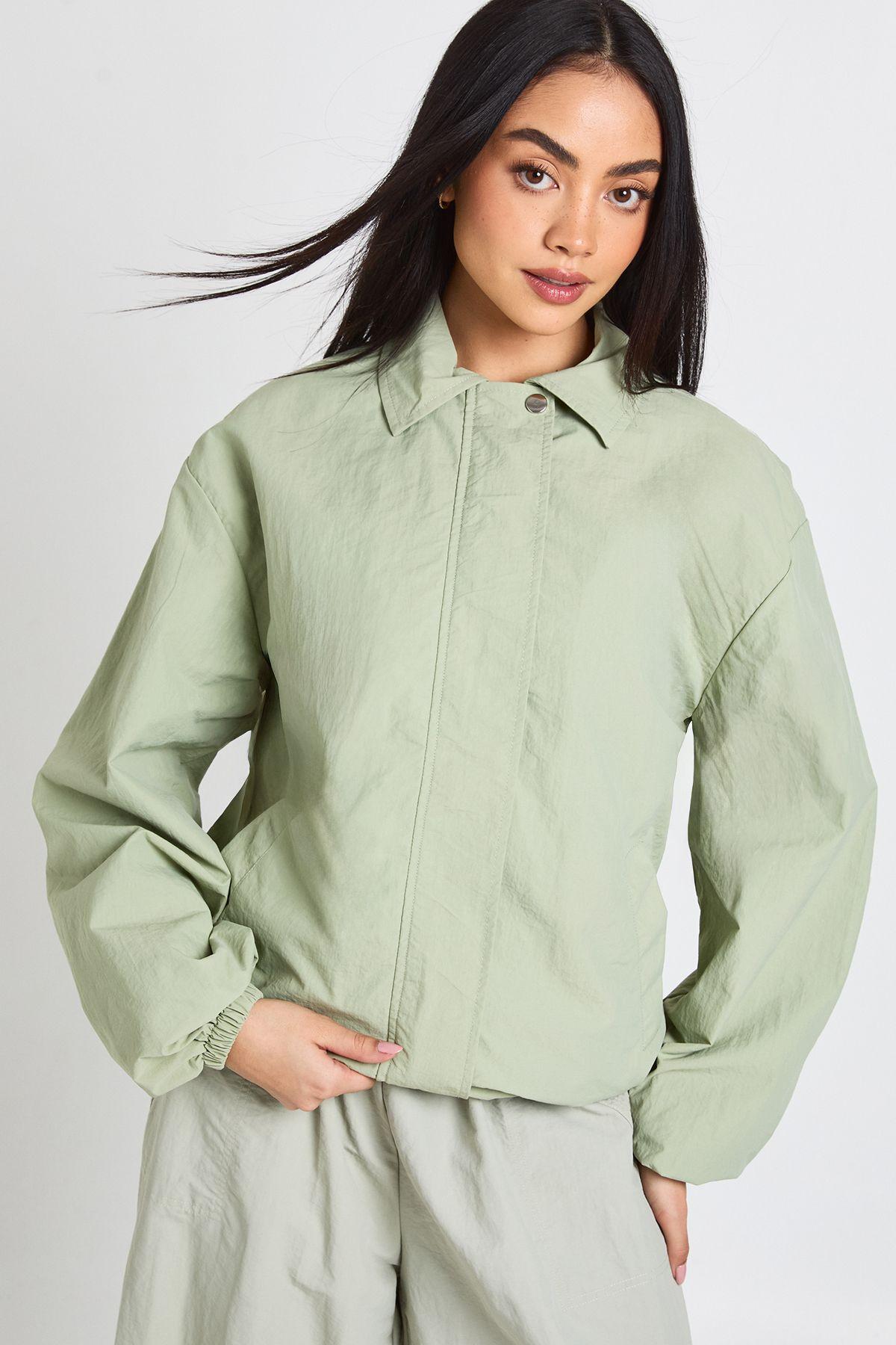 Oversized Bomber Jacket by BOOHOO