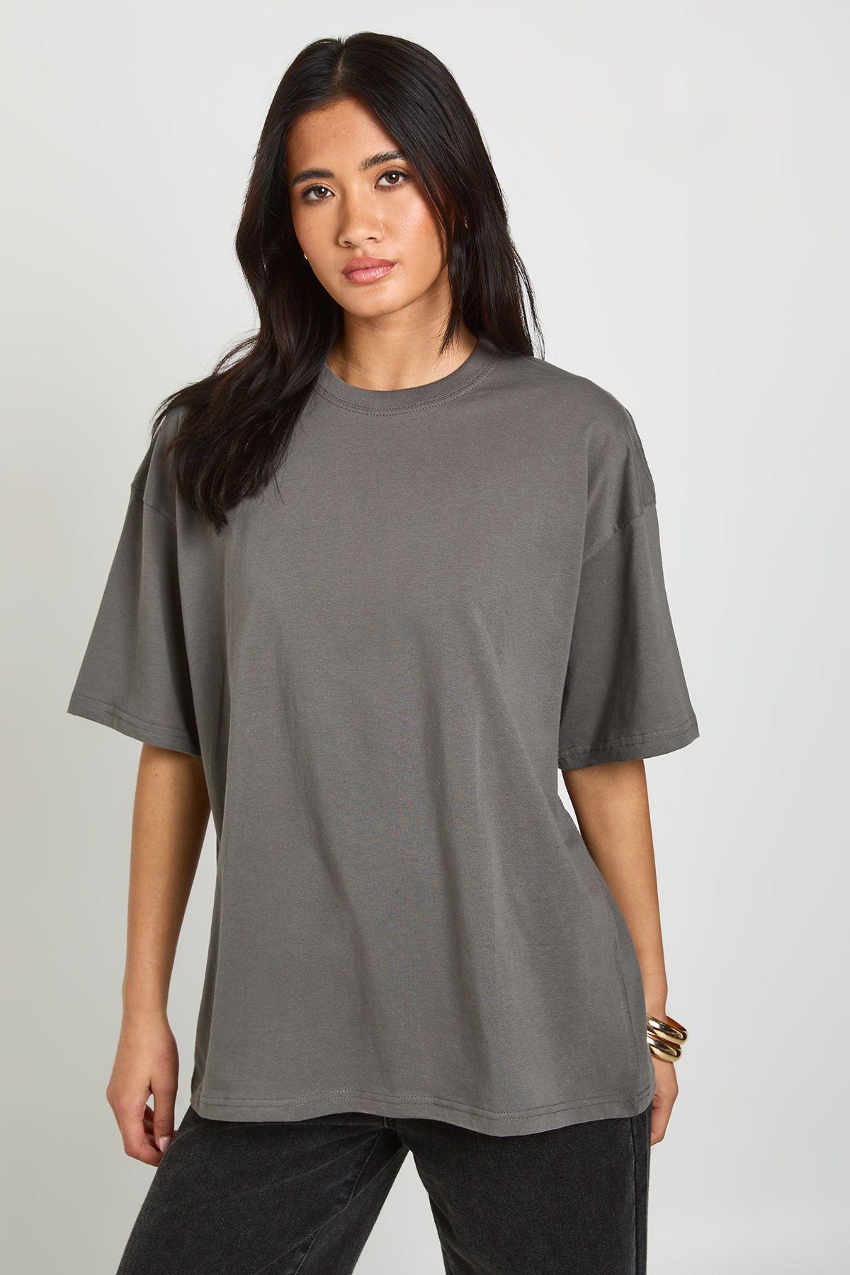 Oversized Short Sleeve T-Shirt by BOOHOO