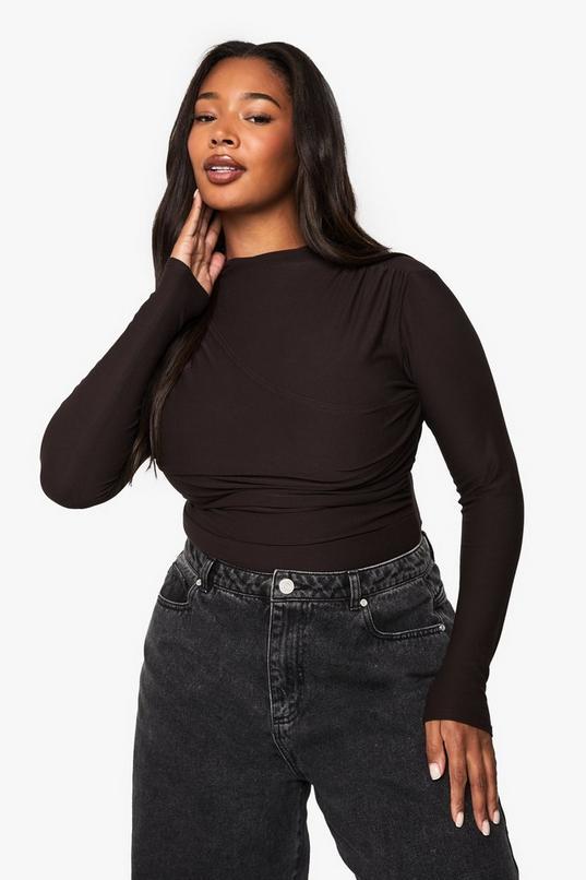 PLUS PREMIUM long sleeve bodysuit by BOOHOO