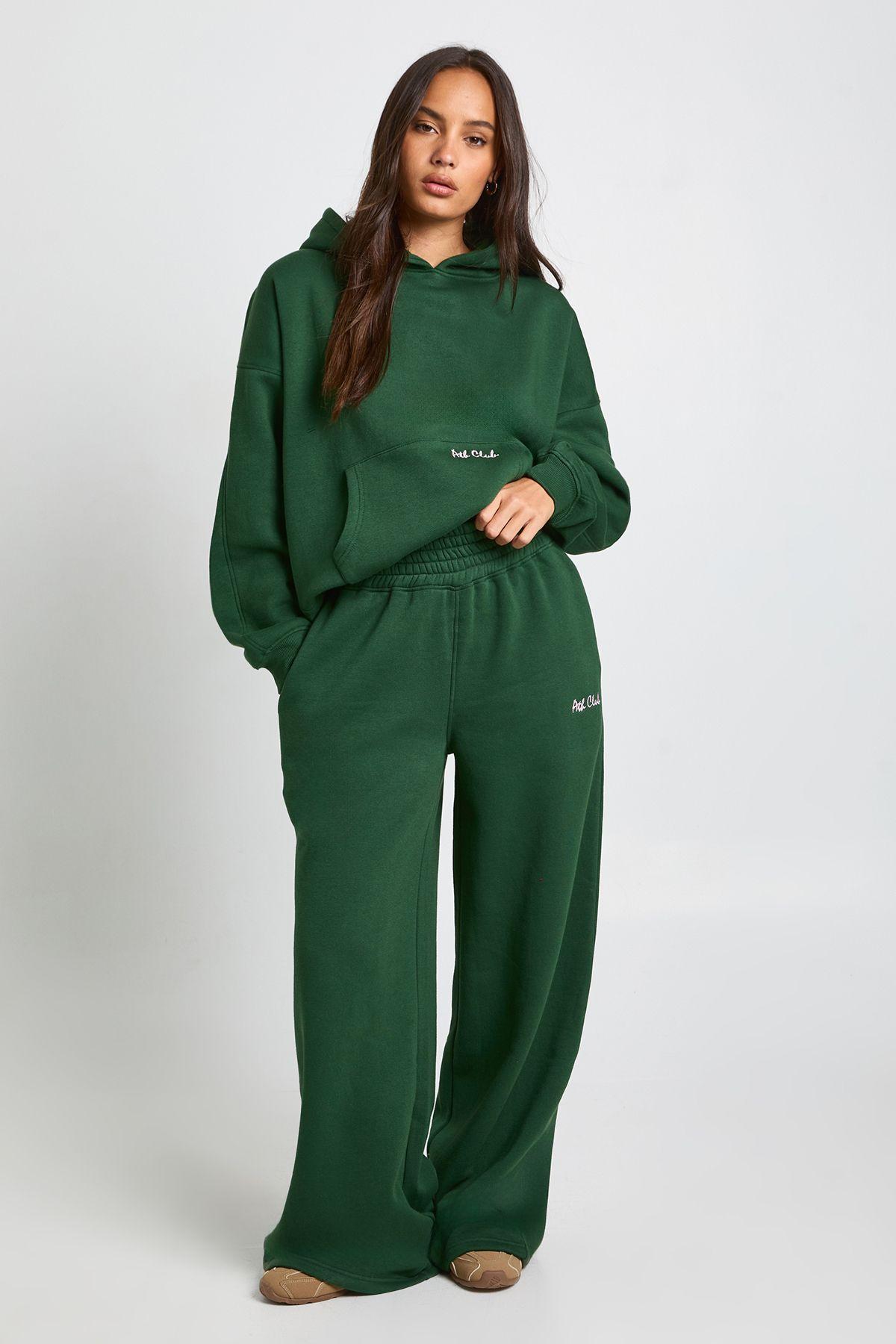 Petite Ath Club Embroidered Deep Waistband Straight Leg Jogger by BOOHOO Petite Ath Club Embroidered Deep Waistband Straight Leg Jogger by BOOHOO