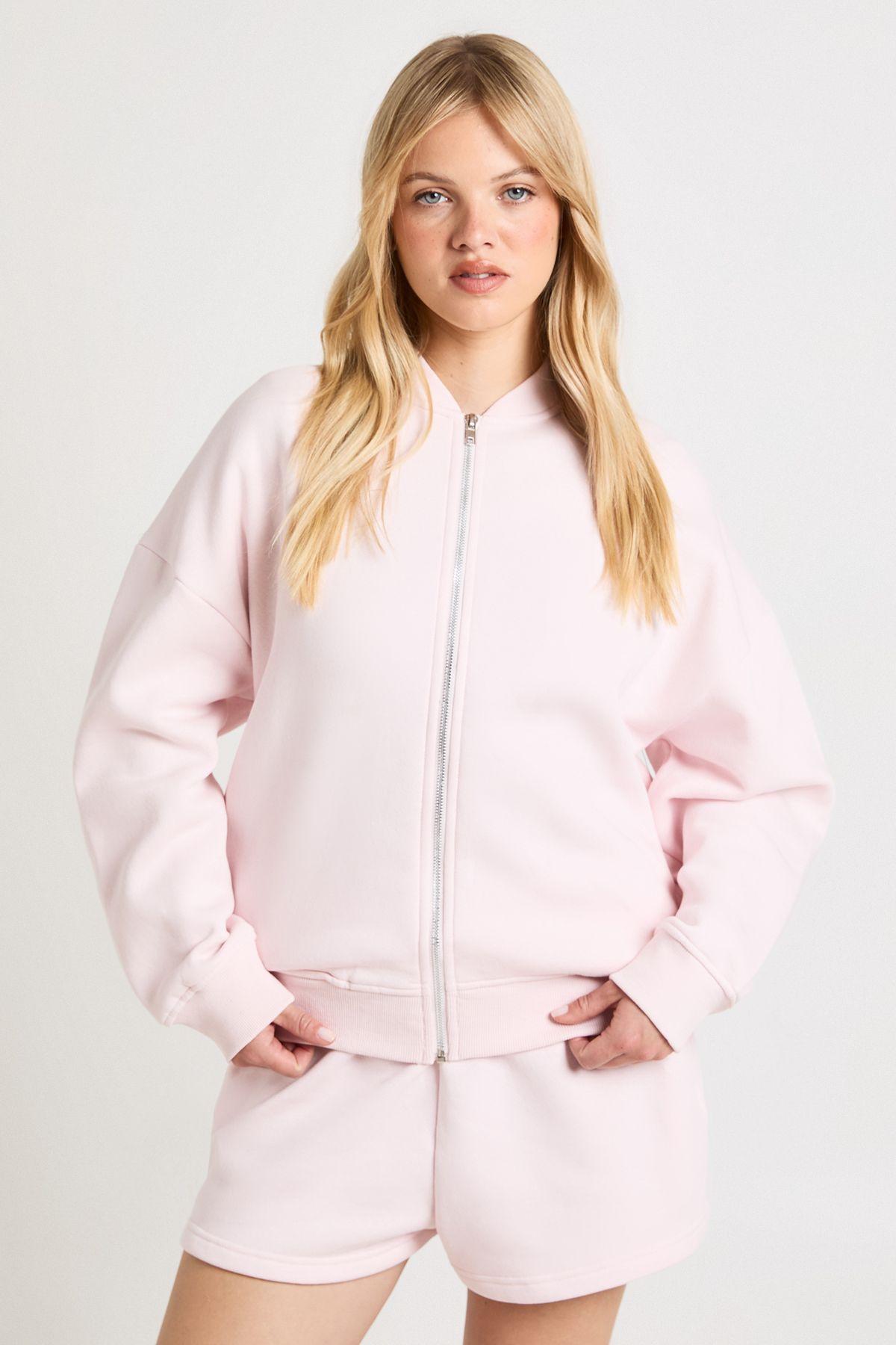 Petite Bomber Jacket Short Tracksuit by BOOHOO