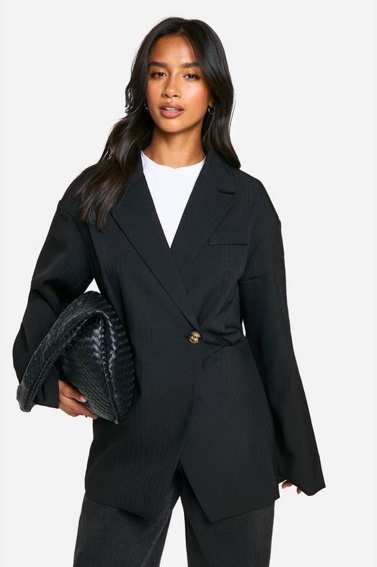 Petite Cinched Waist Blazer by BOOHOO