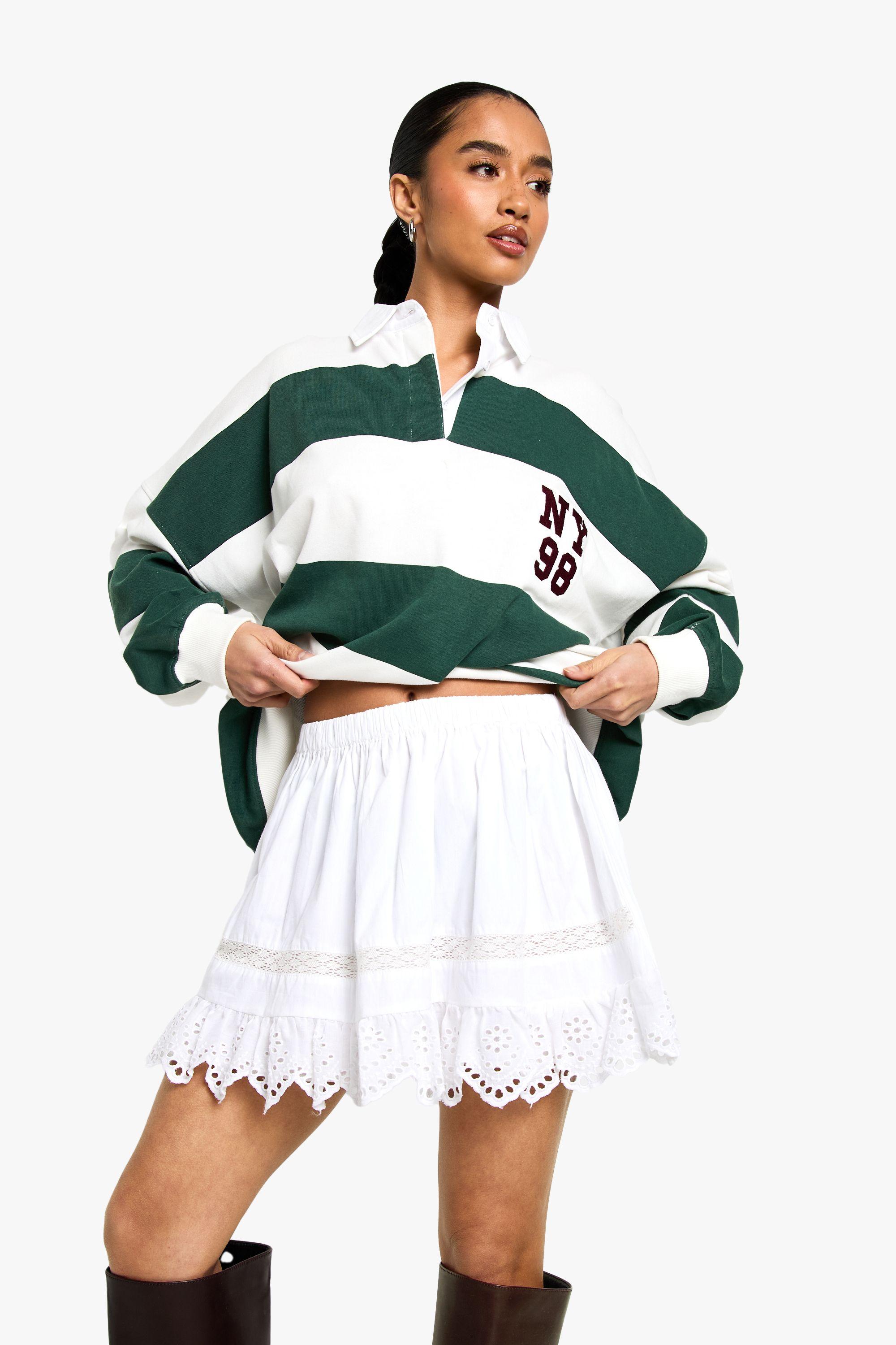 Petite Frill Rara Mini Skirt by BOOHOO