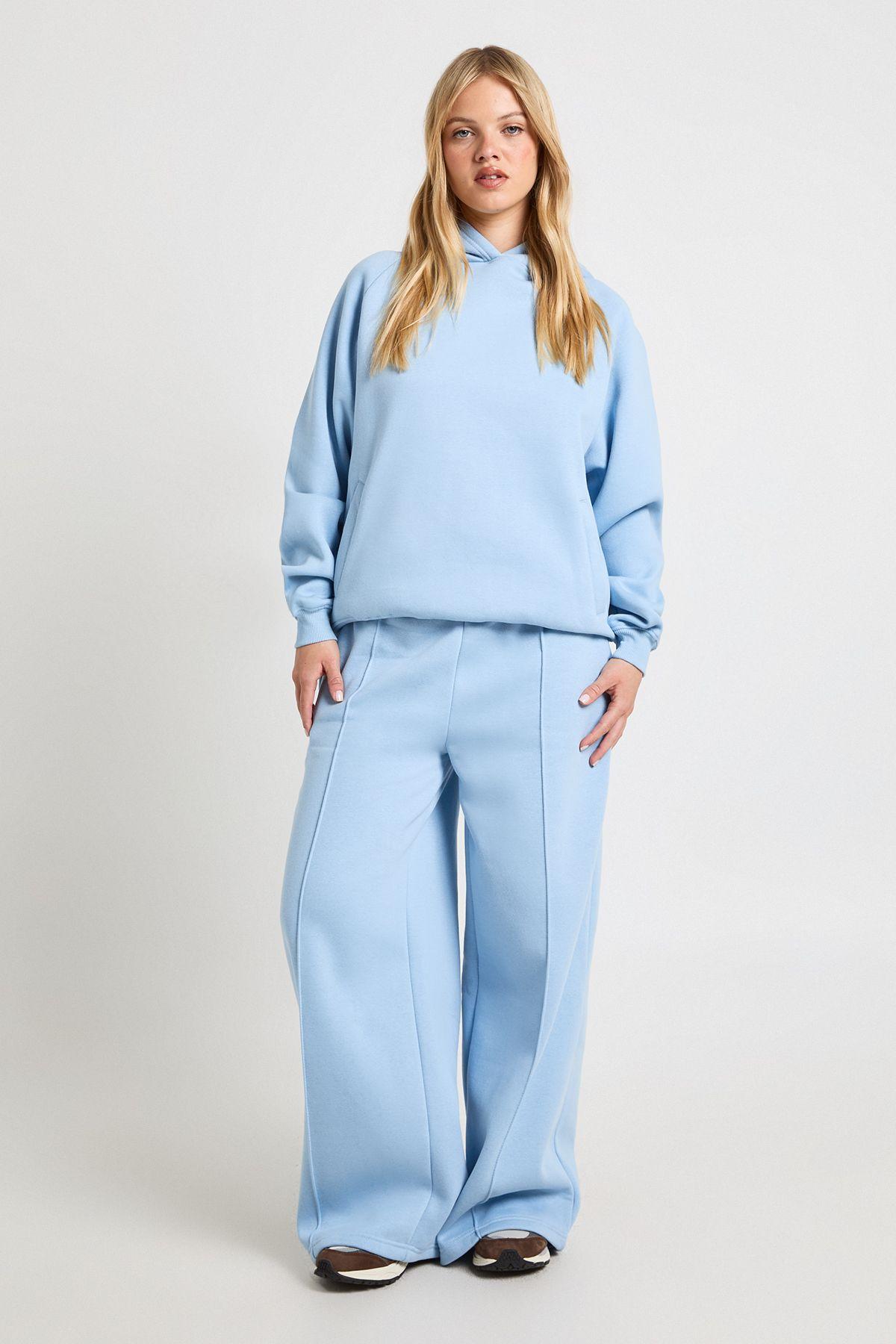 Petite Pintuck Detail Straight Leg Jogger by BOOHOO