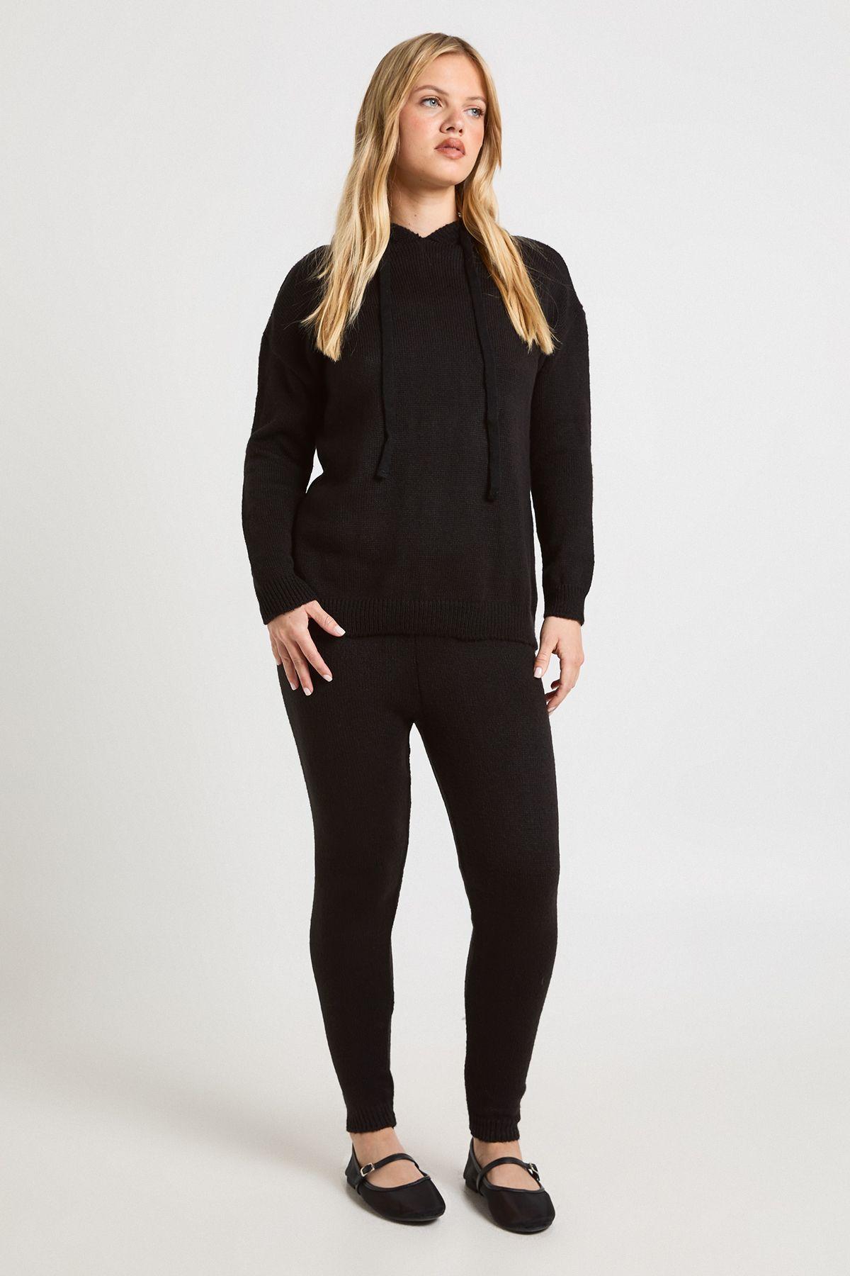 Petite Soft Knit Hoodie & Trouser Co-ord by BOOHOO