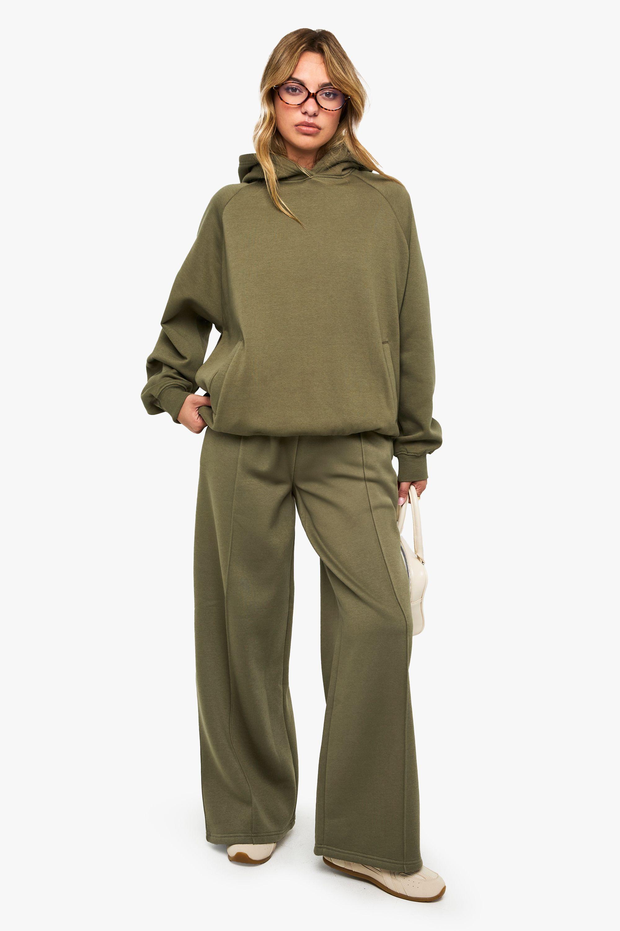 Pintuck Detail Straight Leg Jogger by BOOHOO