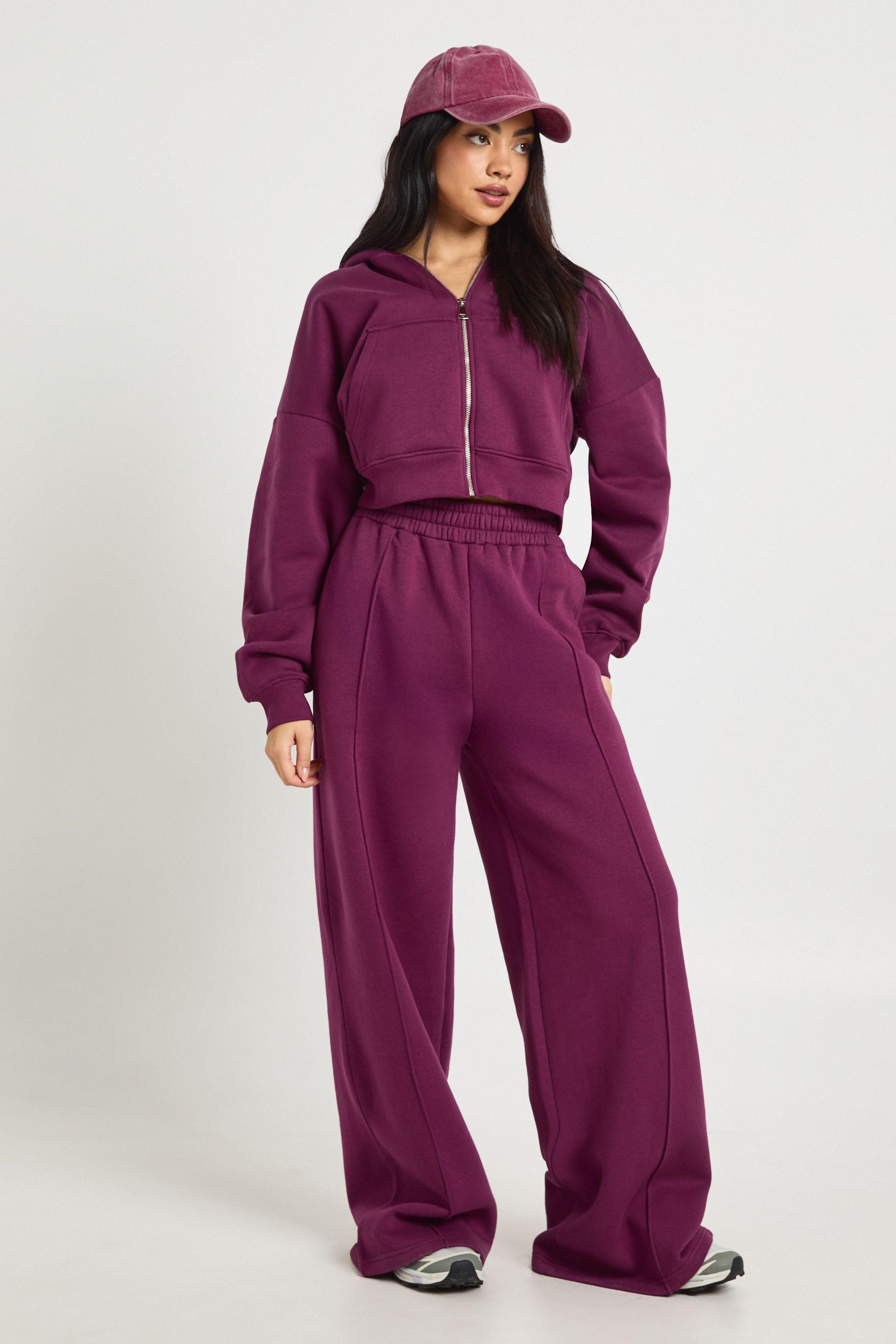 Pintuck Detail Straight Leg Jogger by BOOHOO