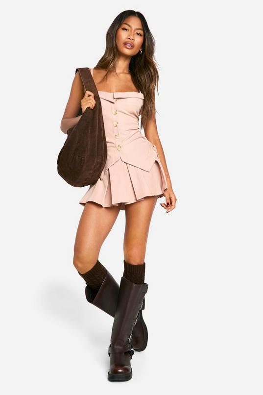 Pleated Micro Mini Skirt by BOOHOO