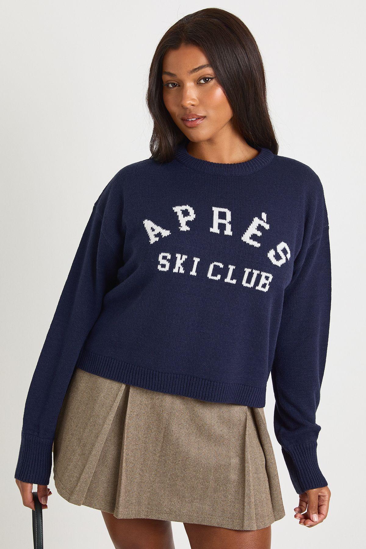 Plus Apres Ski Club Cropped Jumper by BOOHOO