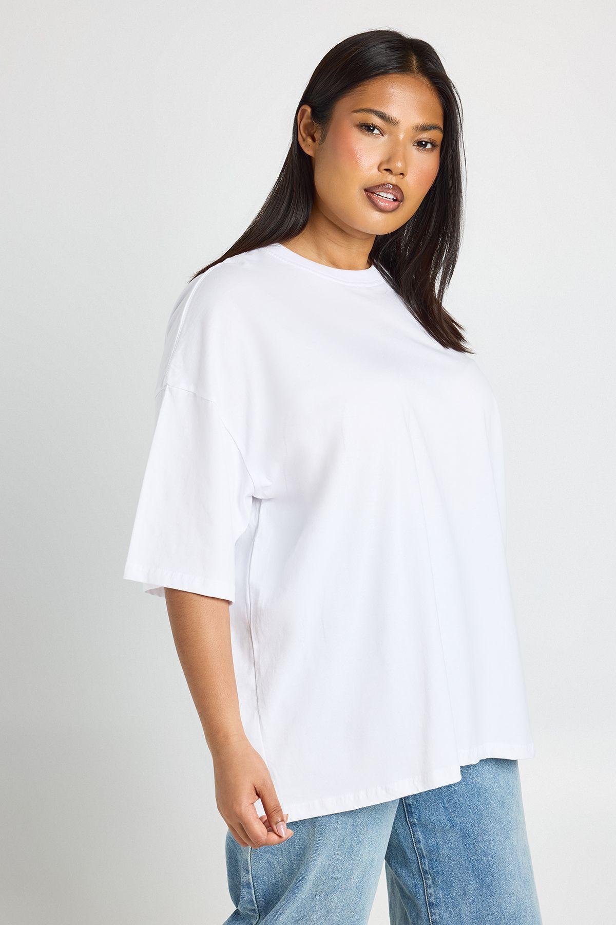 Plus Basic Oversized T Shirt by BOOHOO