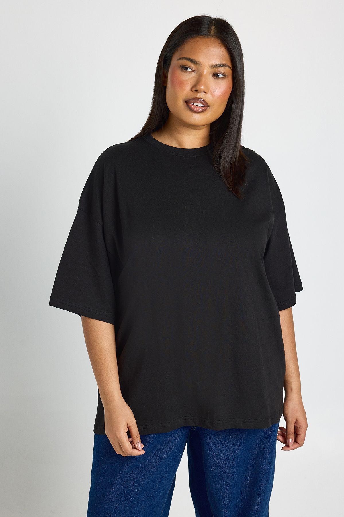 Plus Basic Oversized T Shirt by BOOHOO