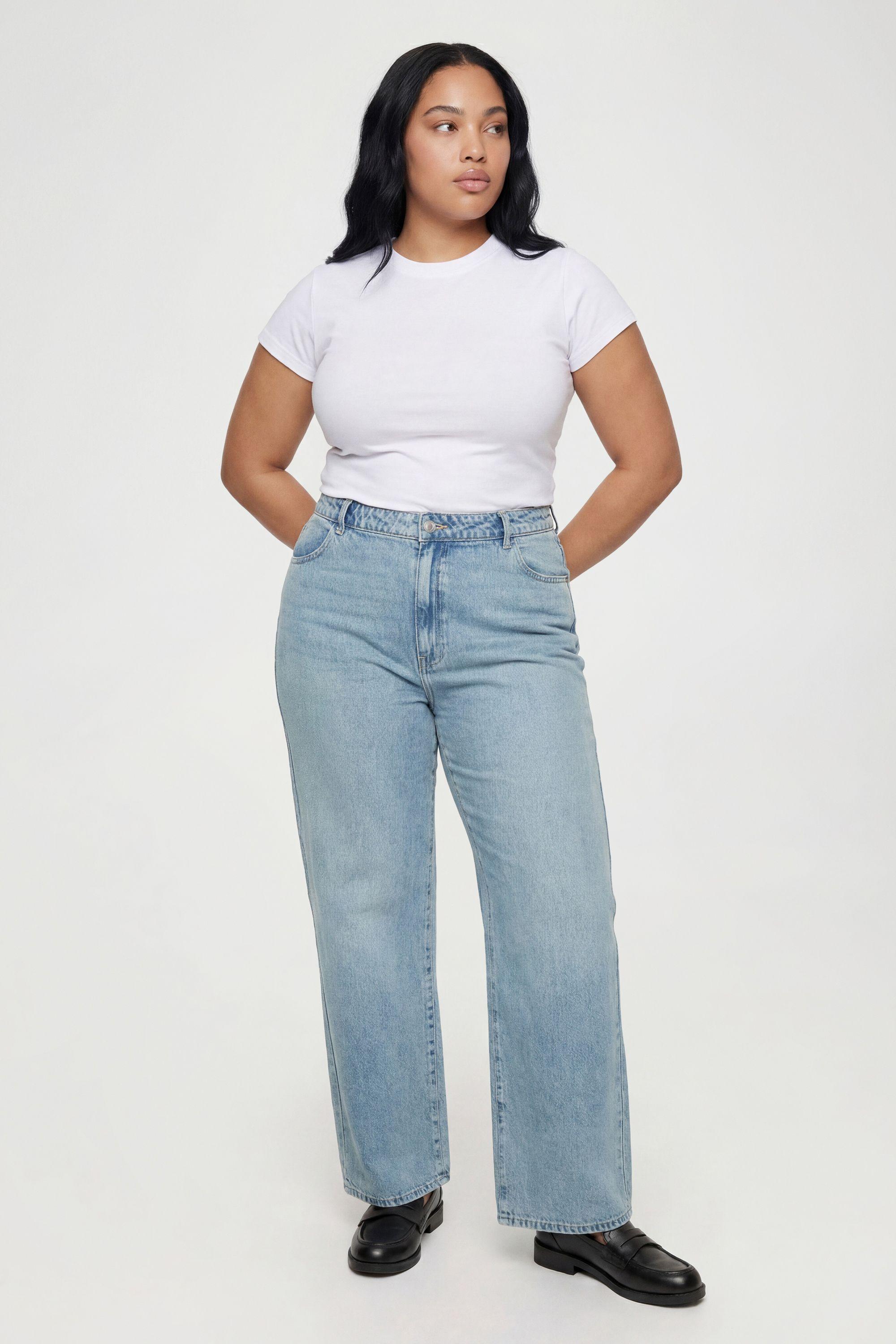 Plus Basics High Waist Boyfriend Jean by BOOHOO