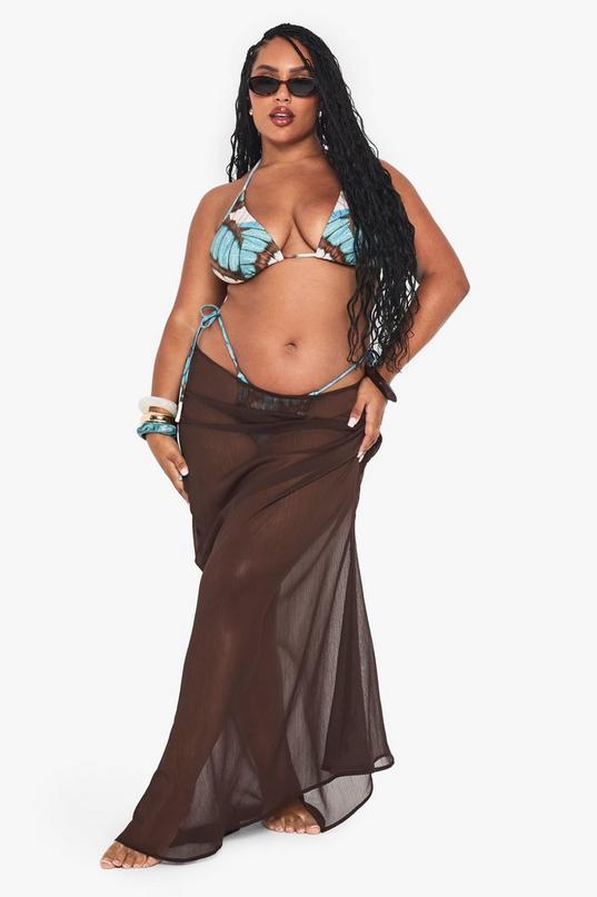 Plus Beachwear Essentials Maxi Skirt by BOOHOO