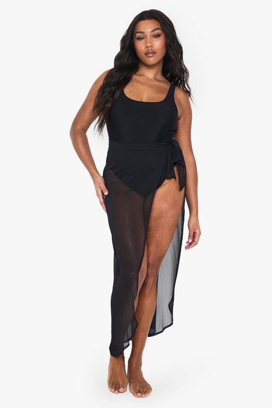 Plus Beachwear Essentials Sarong by BOOHOO