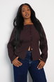 Plus Boat Neck Conceled Front Blazer by BOOHOO Plus Boat Neck Conceled Front Blazer by BOOHOO