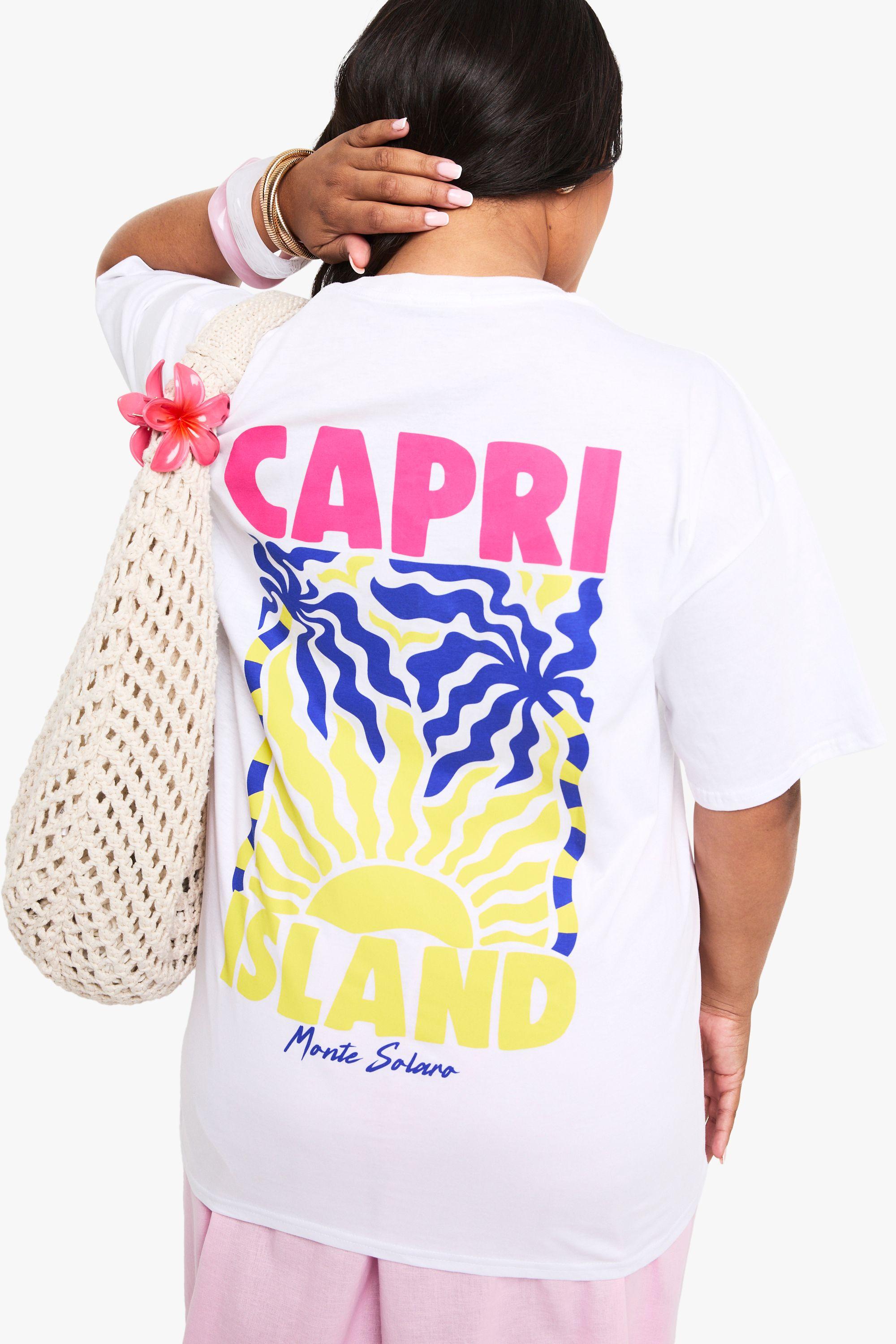 Plus Capri Oversized T-Shirt by BOOHOO