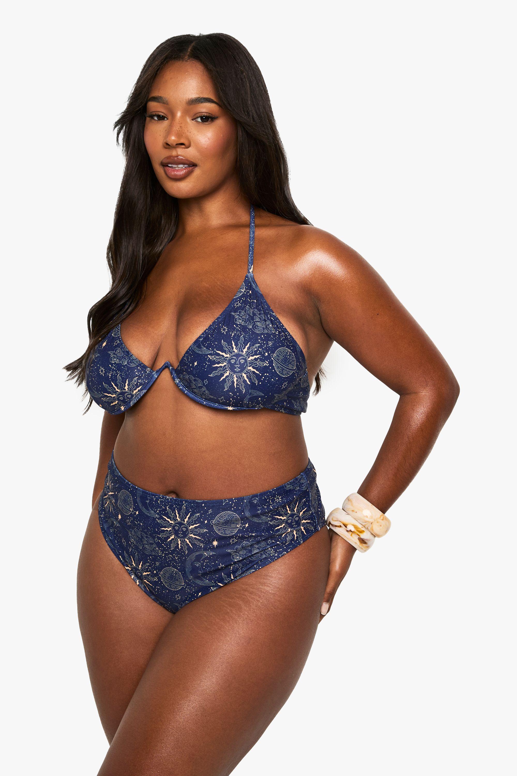 Plus Celestial Underwire Bikini by BOOHOO