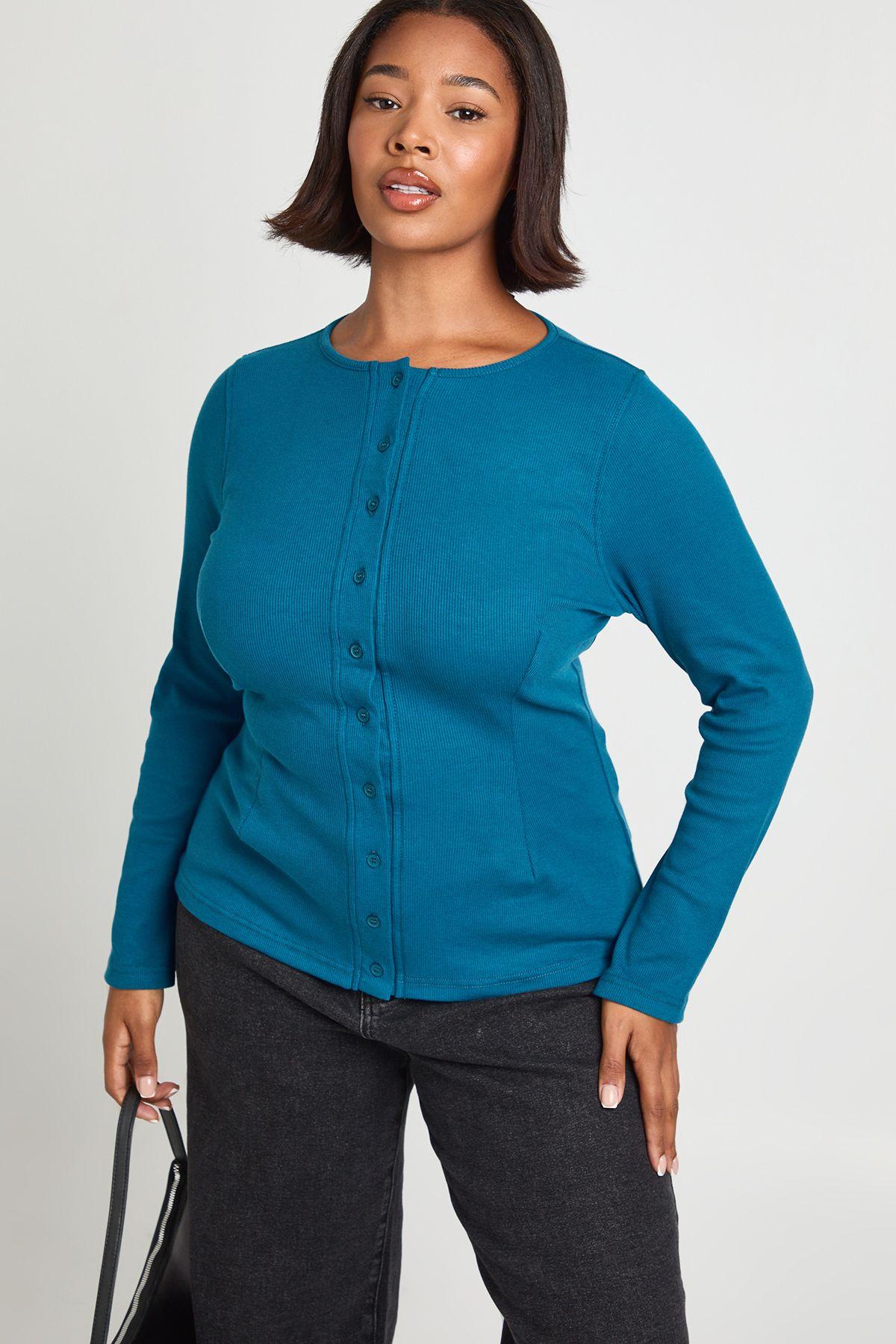 Plus Cinched Peplum Button Down Top by BOOHOO