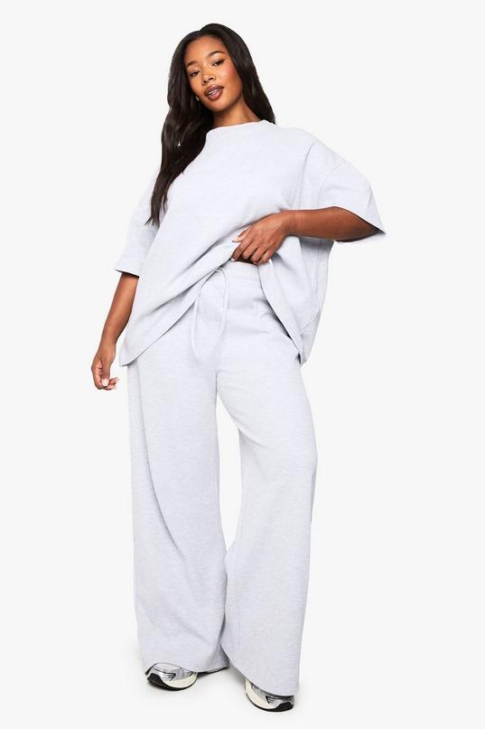Plus Drawstring Waist Waffle Trouser by BOOHOO